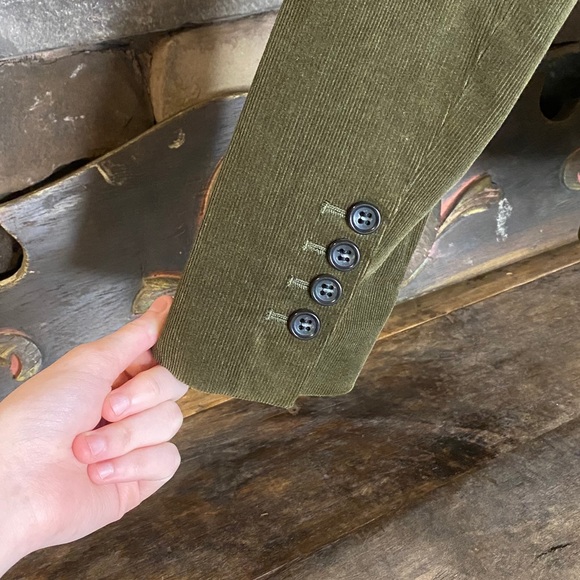 Olive Green Talbots Fitted Blazer - Picture 3 of 6
